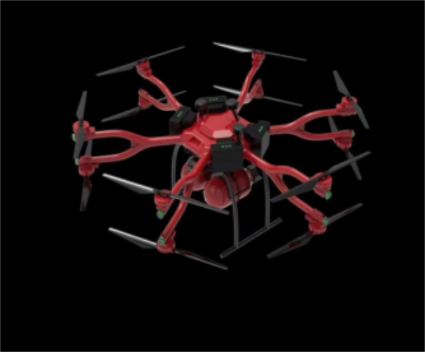 co axis double rotor UAV-drone100kg- 124KG payload